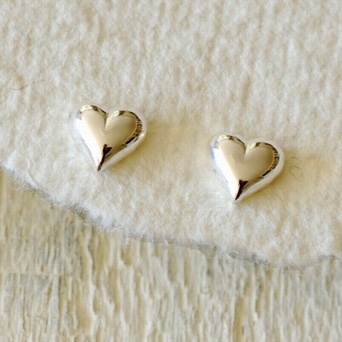 Silver Heart Earrings