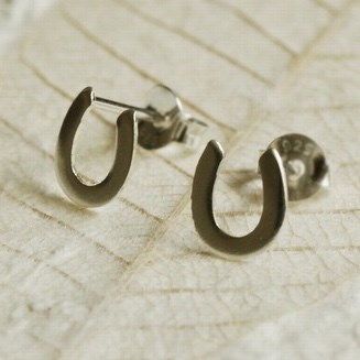 Silver Horseshoe Earrings