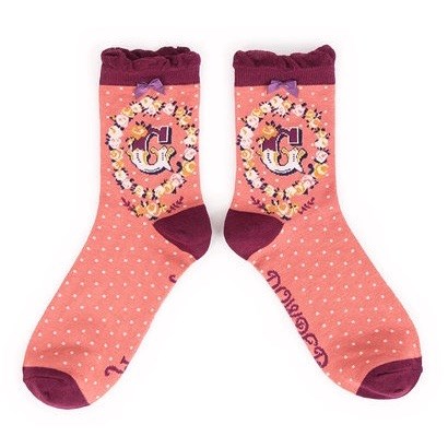 Ladies Bamboo Initial Socks G