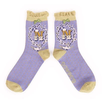 Ladies Bamboo Initial Socks N