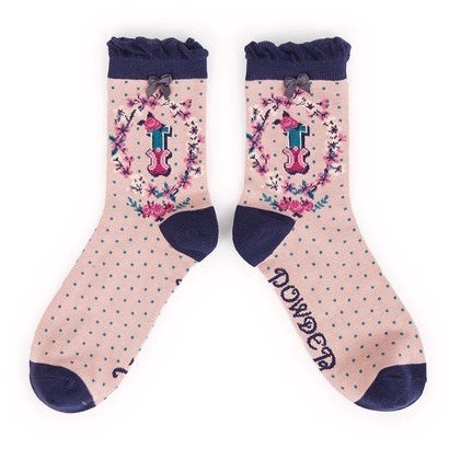 Ladies Bamboo Initial Socks I