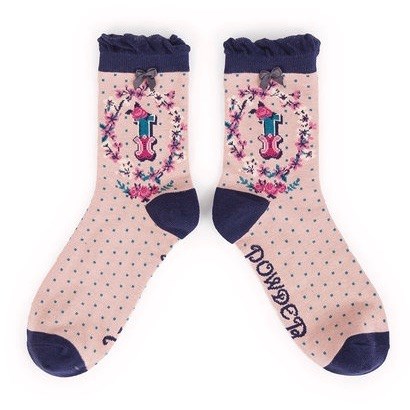 Ladies Bamboo Initial Socks I