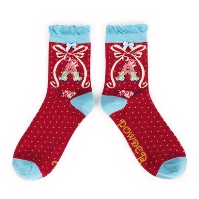 Ladies Bamboo Initial Socks A