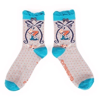 Ladies Bamboo Initial Socks Z