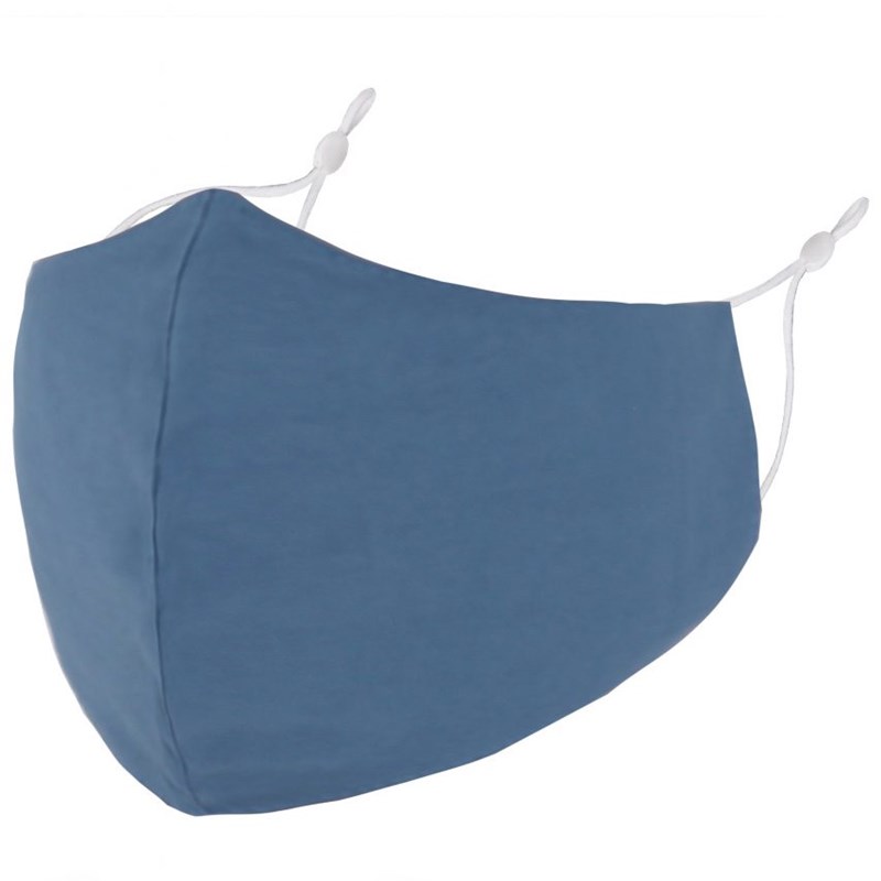 Plain Blue Adult Face Mask 