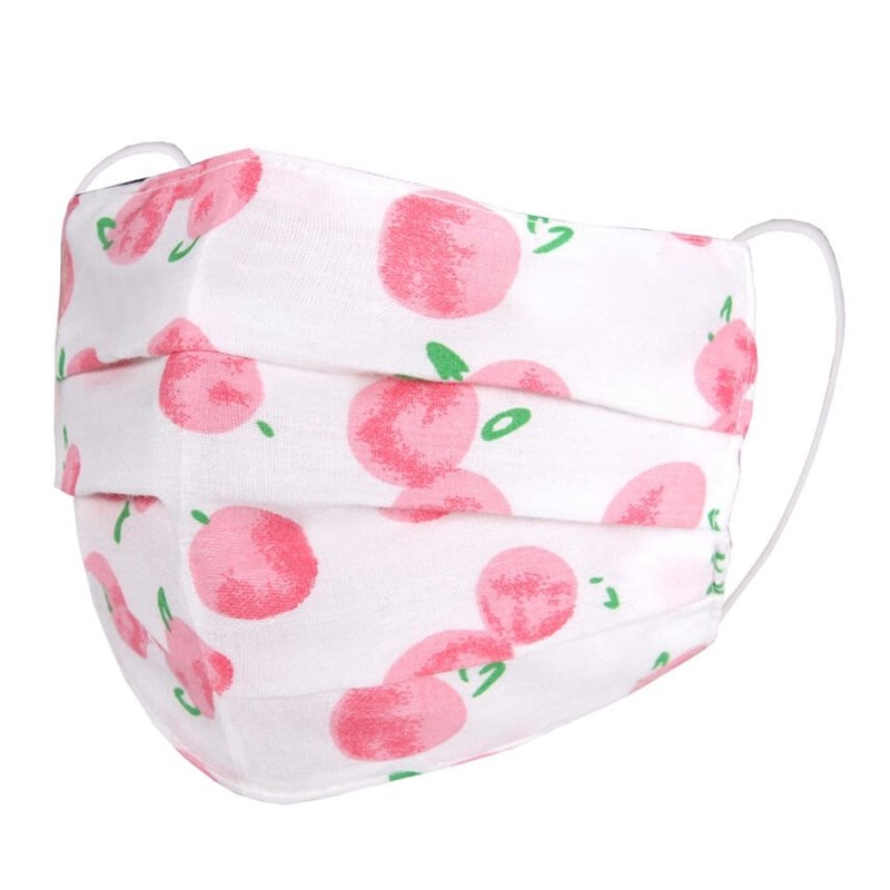 Cherries Kids fabric face mask 