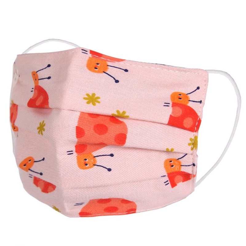 Kids Snail fabric face mask 