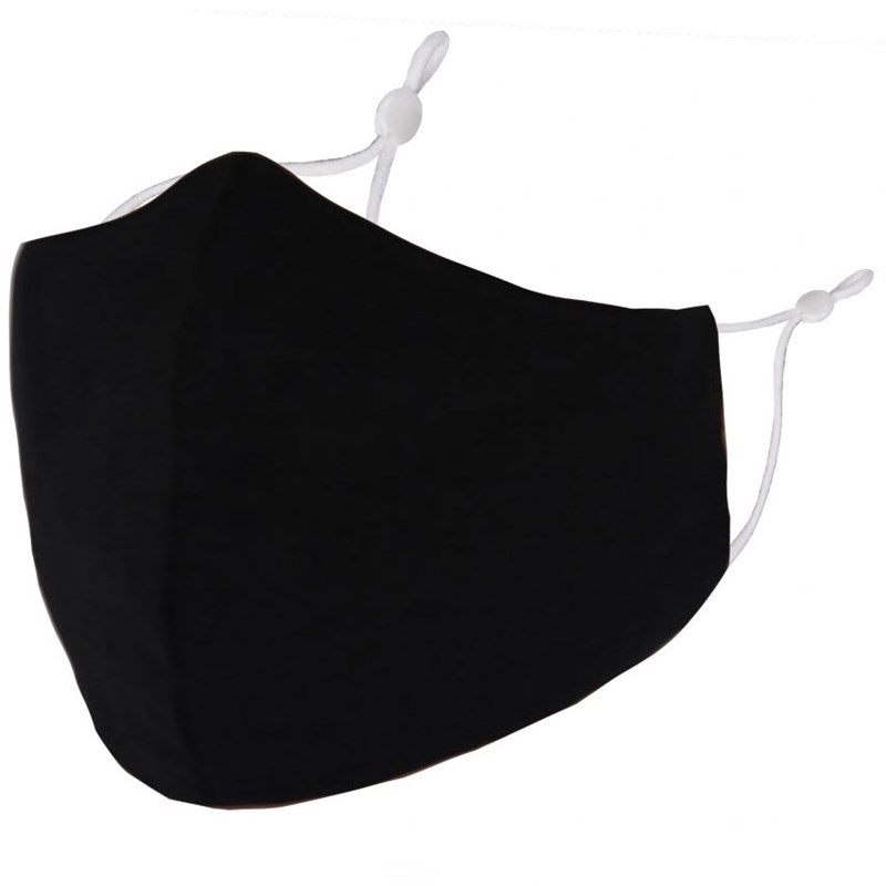 Plain Black Adult Face Mask