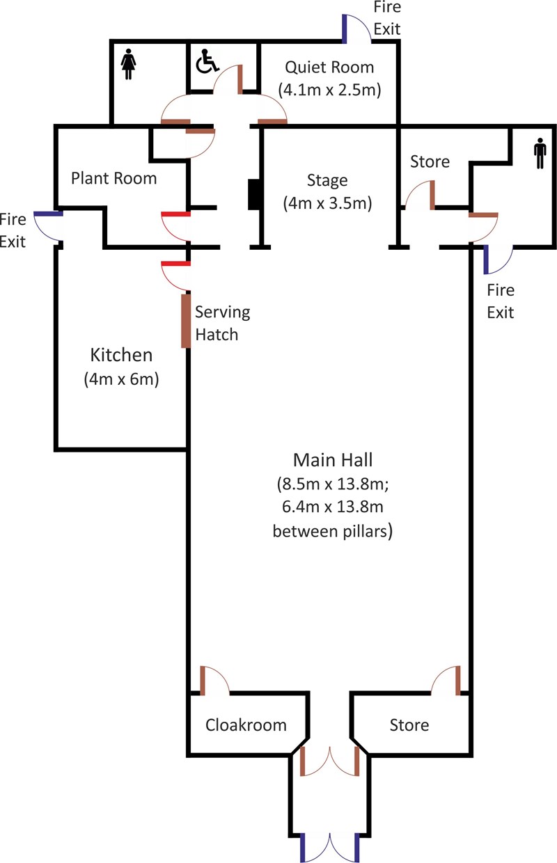 Plan of the Hall
