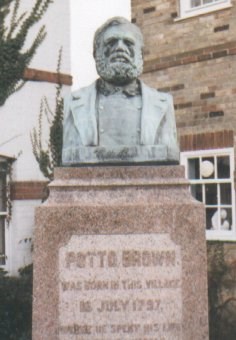 Potto Brown statue on the Green