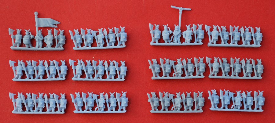 10mm Evil Men of the East Axemen (x12 strips)