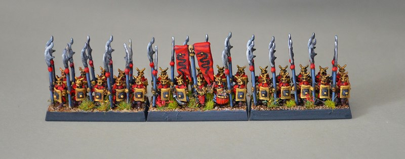 10mm Evil Men of the East Spearmen (x12 strips)