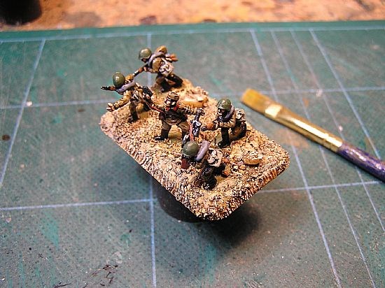 Wargame Miniatures Basing Tutorial (Including use of Tajima1 Tufts).