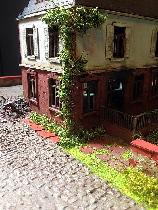 Leafy strip used as climbing Ivy