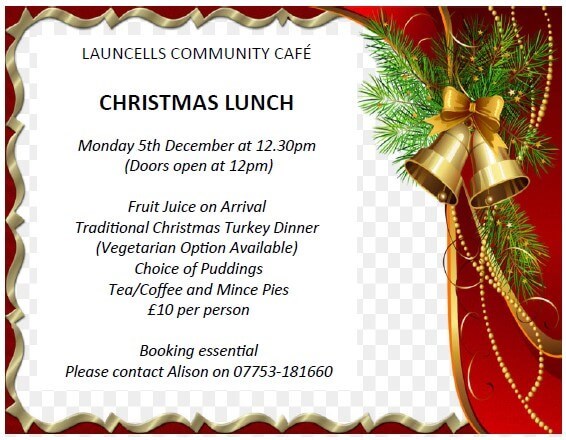 Christmas lunch poster