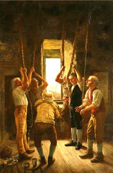 Painting of bell ringers