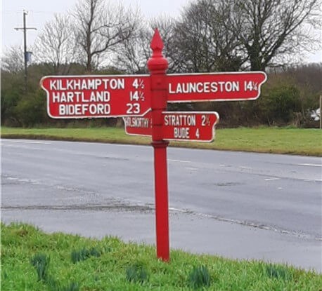 Red Post sign