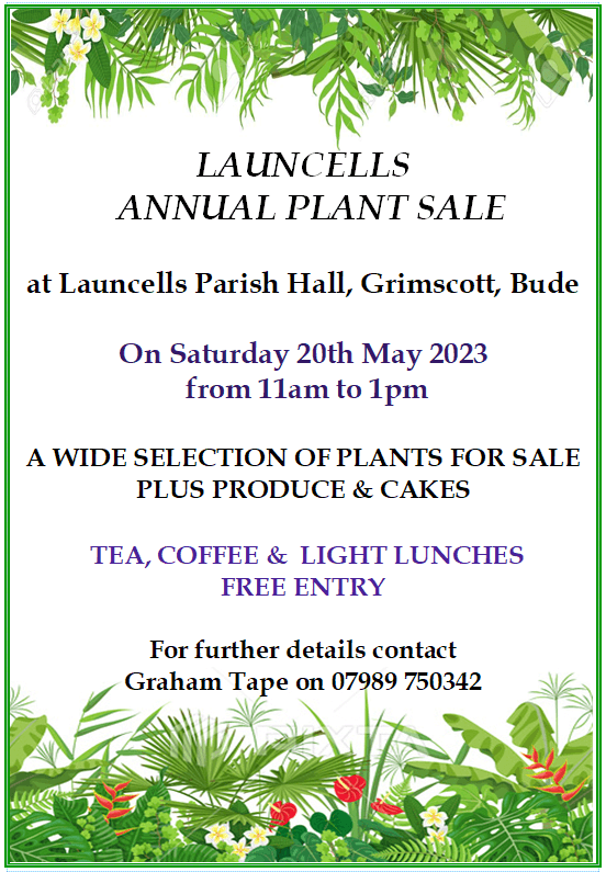 Launcells Annual Plant Sale poster