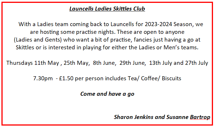 Launcells Ladies Skittles Club