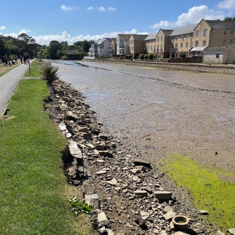 Bude Canal almost completely dry