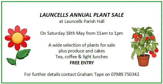 Annual plant sale poster, full text below