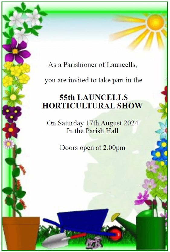 Horticultural Show poster, full text below