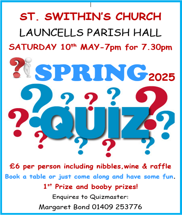 Spring quiz, full text below
