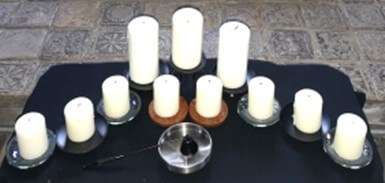 Arrangement of candles