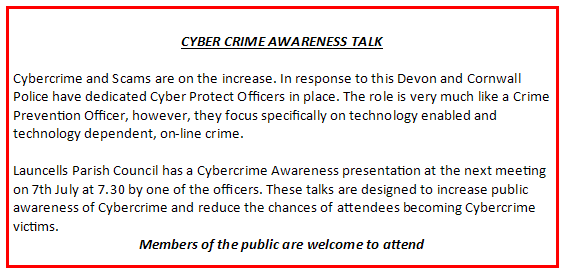 Cyber crime poster, full text below