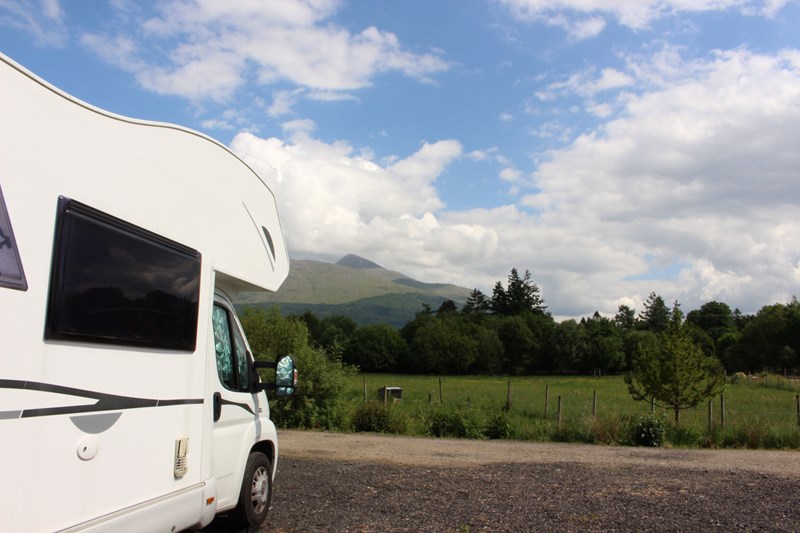 Airds Bay CL Site side and Ben Cruachan