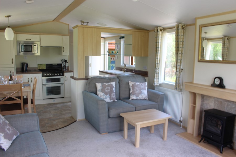 Ben View living room and kitchen