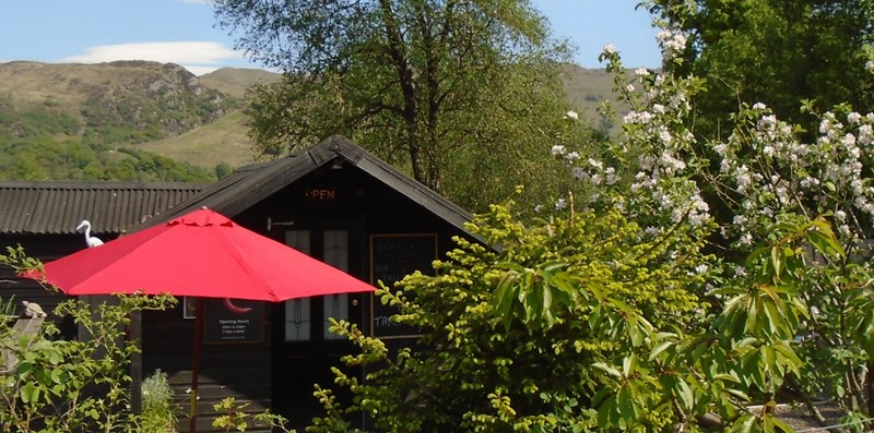 Blackrock Curries shop on the road to Kilchrenan