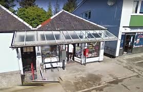Turadh Crafts and Clothing's blue shop in Taynuilt village
