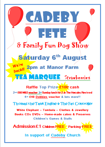 Cadeby Fete Posters