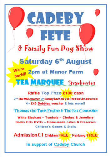 Cadeby Fete Posters