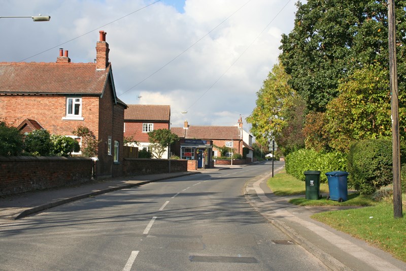 Main Road looking towards Tollerton
