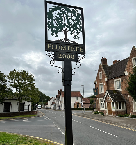 Newly Refurbished Village Sign