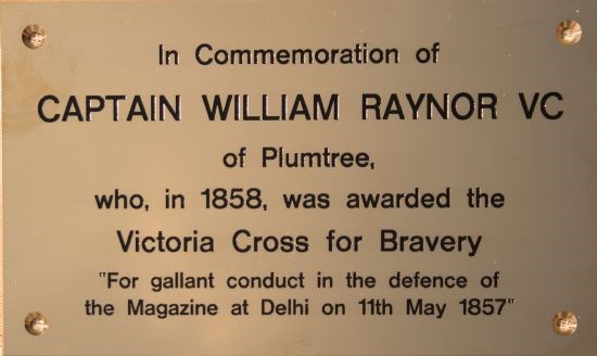 william raynor's memorial plaque
