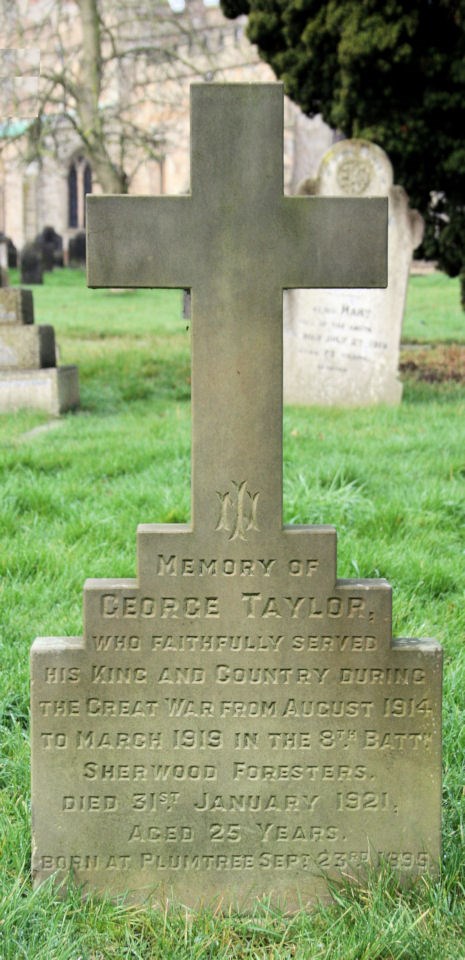 george taylor's headstone
