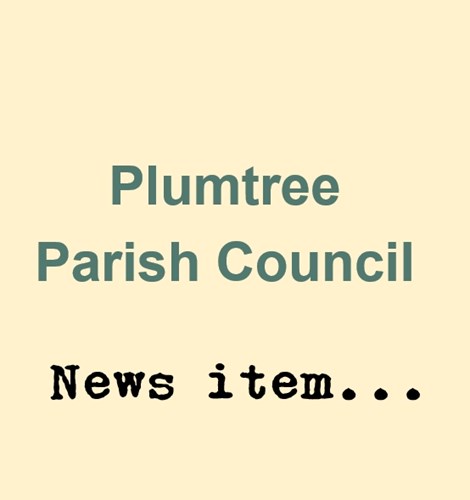 News from Plumtree Parish Council