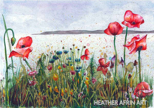 Poppies by the Sea
