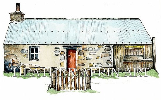 Framed Dalnashallag Bothy