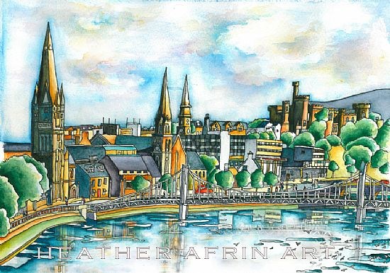 Inverness from Greig Street Bridge