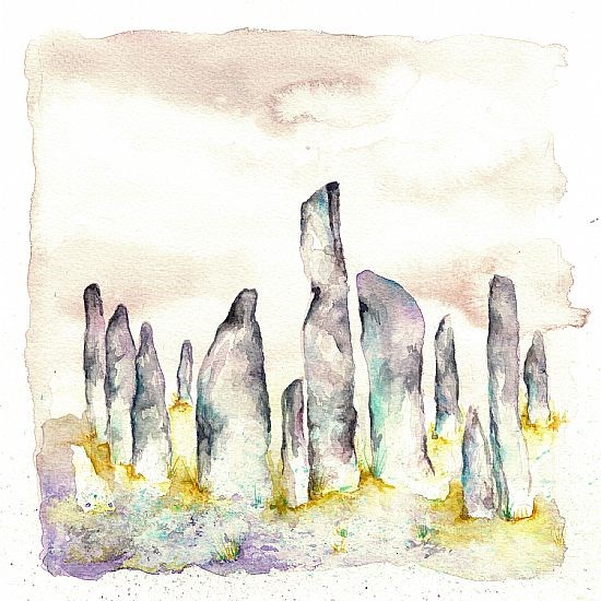 SOLD - Callanish lilac skies 