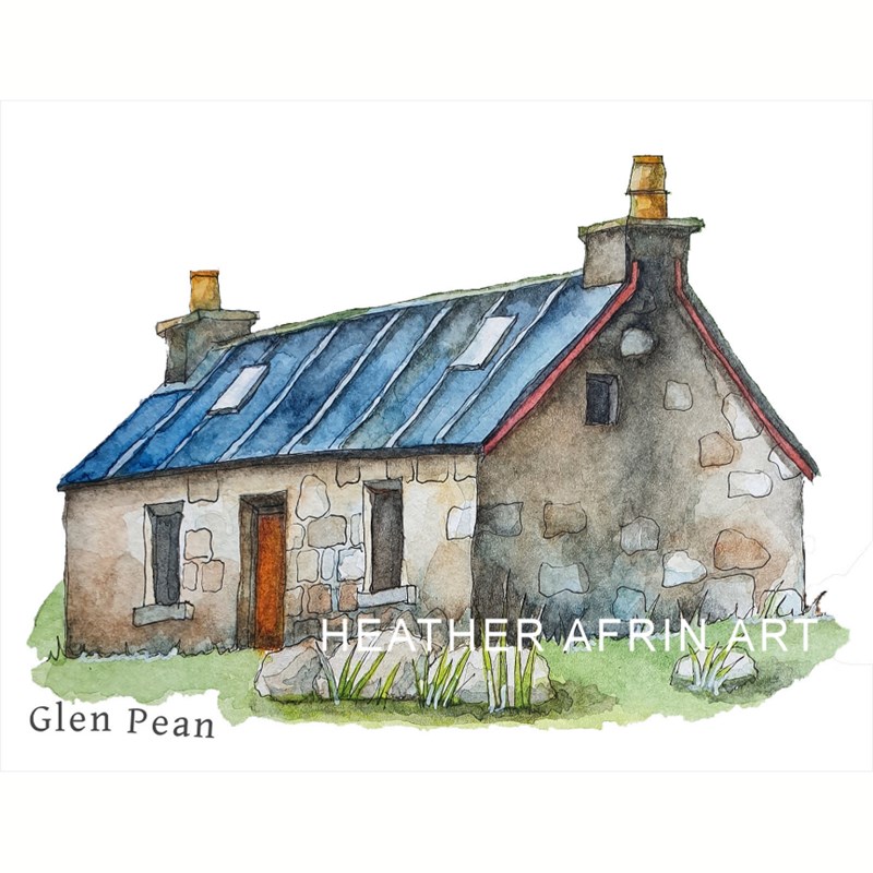 Framed Glen Pean Bothy