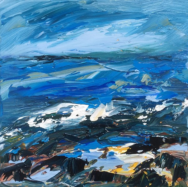 Rock Pools 43x43cm, SOLD at Hatton House, Dunkeld