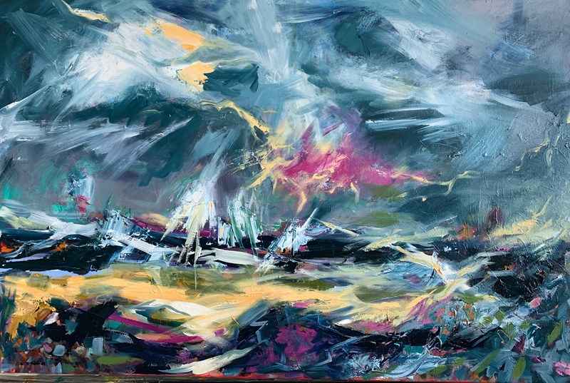 Less Usual View, North Beach, Iona (105x75cm) £850 for exhibition WASPS Inverness Sept 2025