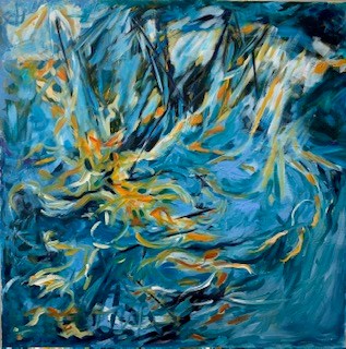 Spring 102x102 cm,available £1200