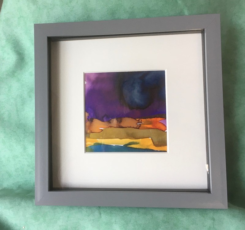 Autumn 23x23cm , framed watercolour, £25 SOLD