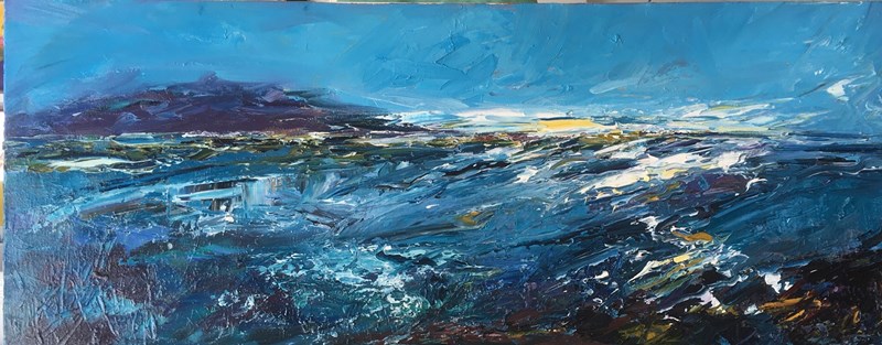 Island Seascape 102x30 cm,  £160 SOLD